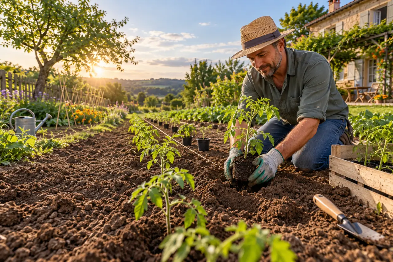Plantez vos tomates quand le sol dépasse 15 °C et que les nuits restent douces