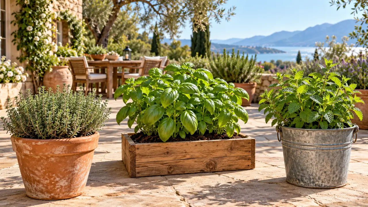 Jardinière pour plantes aromatiques : ne mélangez pas thym, basilic et menthe