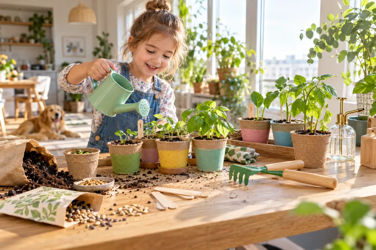 Kit jardinage enfant : des premières pousses en 5 à 15 jours, même sans jardin